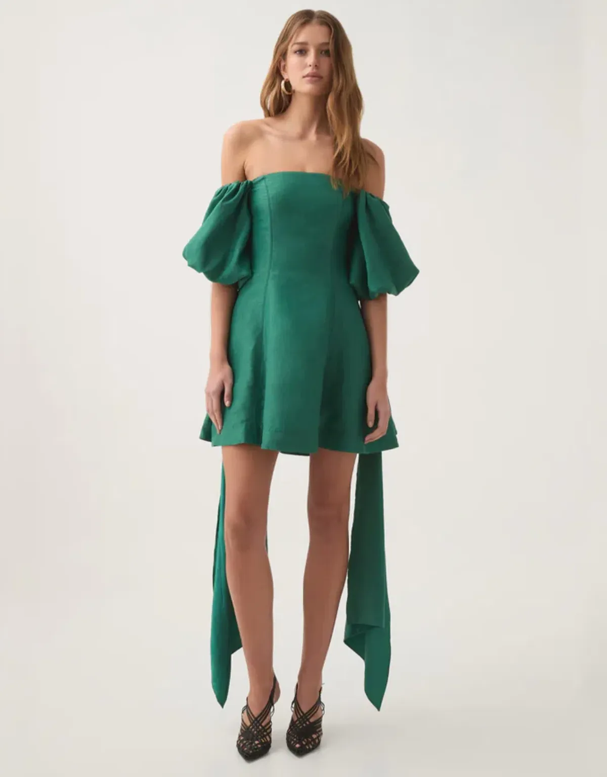 Aje Incarnation Mini Dress Emerald Size 16 - Image 4