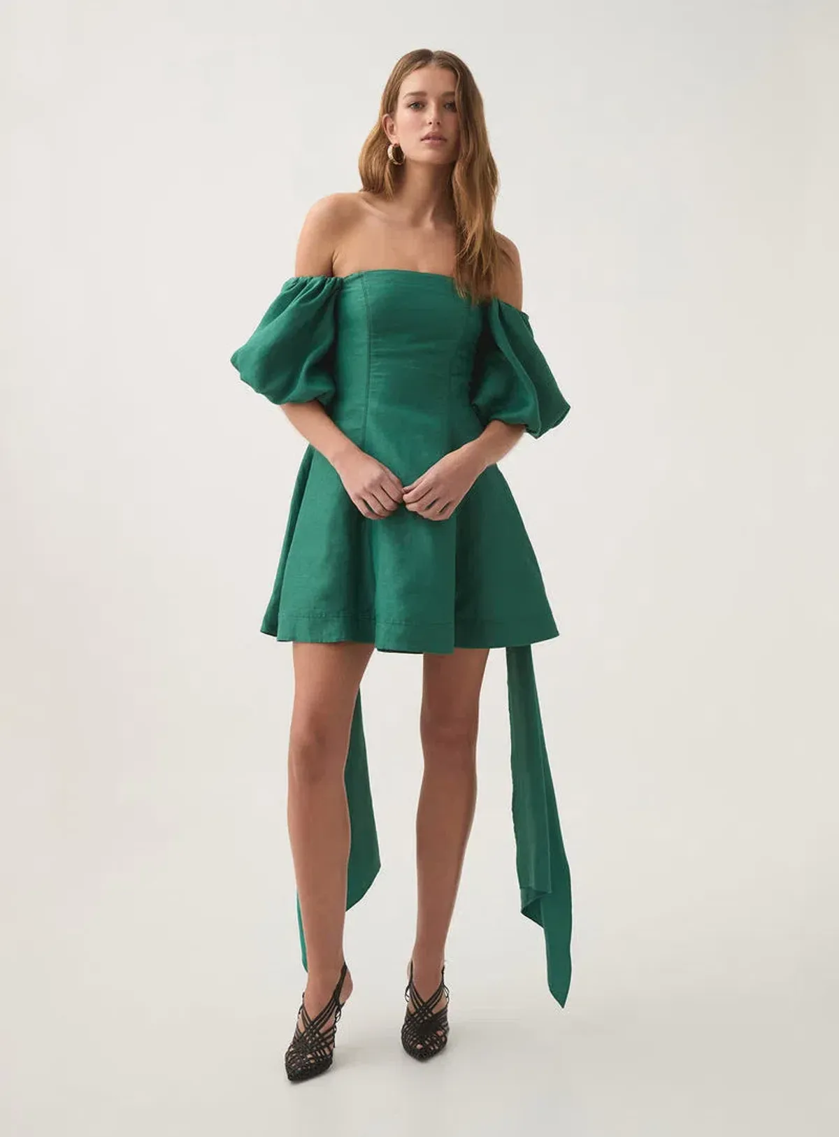 Aje Incarnation Mini Dress Emerald Size 16 - Image 1
