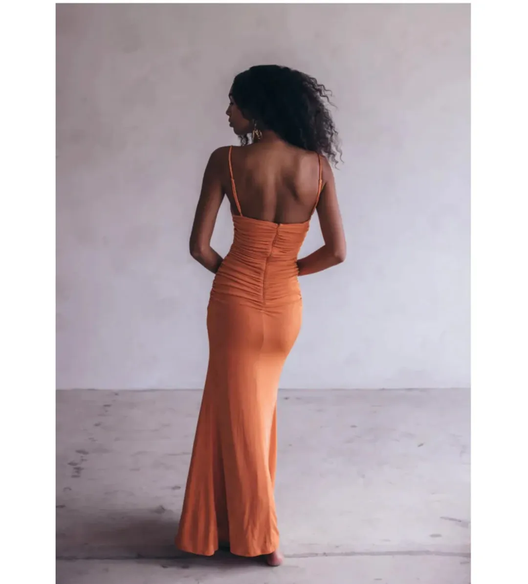 Johansen Naomi Gown Aperol Size 8/S for rent on The Volte - main image