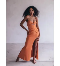 Johansen Naomi Gown Aperol Size 8/S for rent on The Volte - image 1