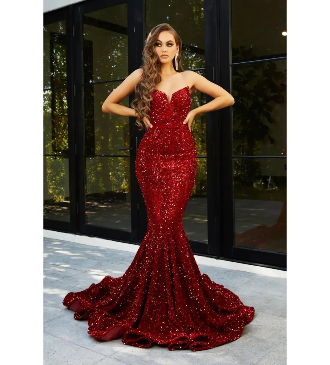 Portia And Scarlett PS21208 Red Size 6 for rent on The Volte - main image