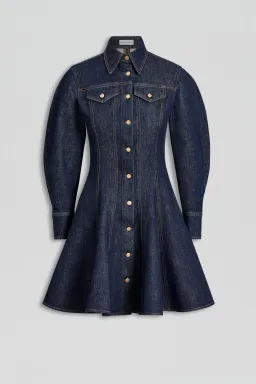 Scanlan Theodore Denim Mini Dress Indigo B Size M / AU 10 for rent on The Volte - image 5