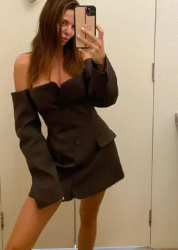 Sir the Label Sandrine Tailored Mini Dress in Chocolate Brown Size 1 / AU 8 for rent on The Volte - image 13