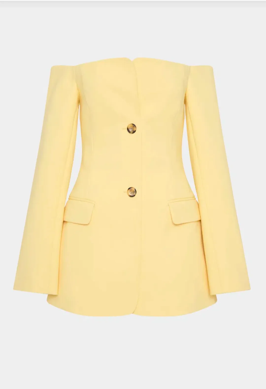 Sir the Label Sandrine Tailored Mini Dress in Limone Size 1 / AU 8 for rent on The Volte - main image