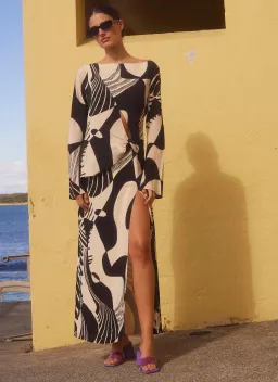 Sir The Label Realisme Twist Maxi Dress Papier Print Size 2 / AU 10 for rent on The Volte - image 1