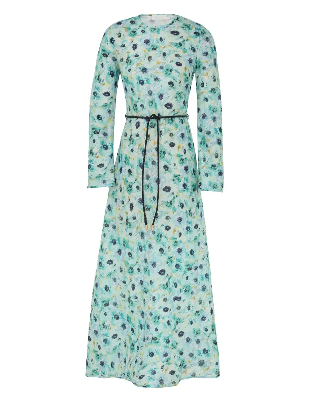 Zimmermann Lightburst Bias Long Dress in Aqua Floral Size 2 / AU 12 for rent on The Volte - main image