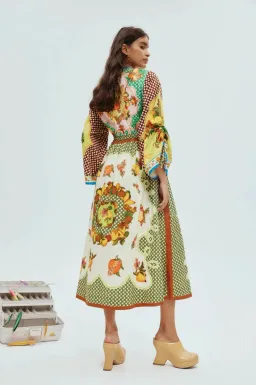 Alemais Lemonis Shirtdress Print Multi Size 10 for rent on The Volte - image 3