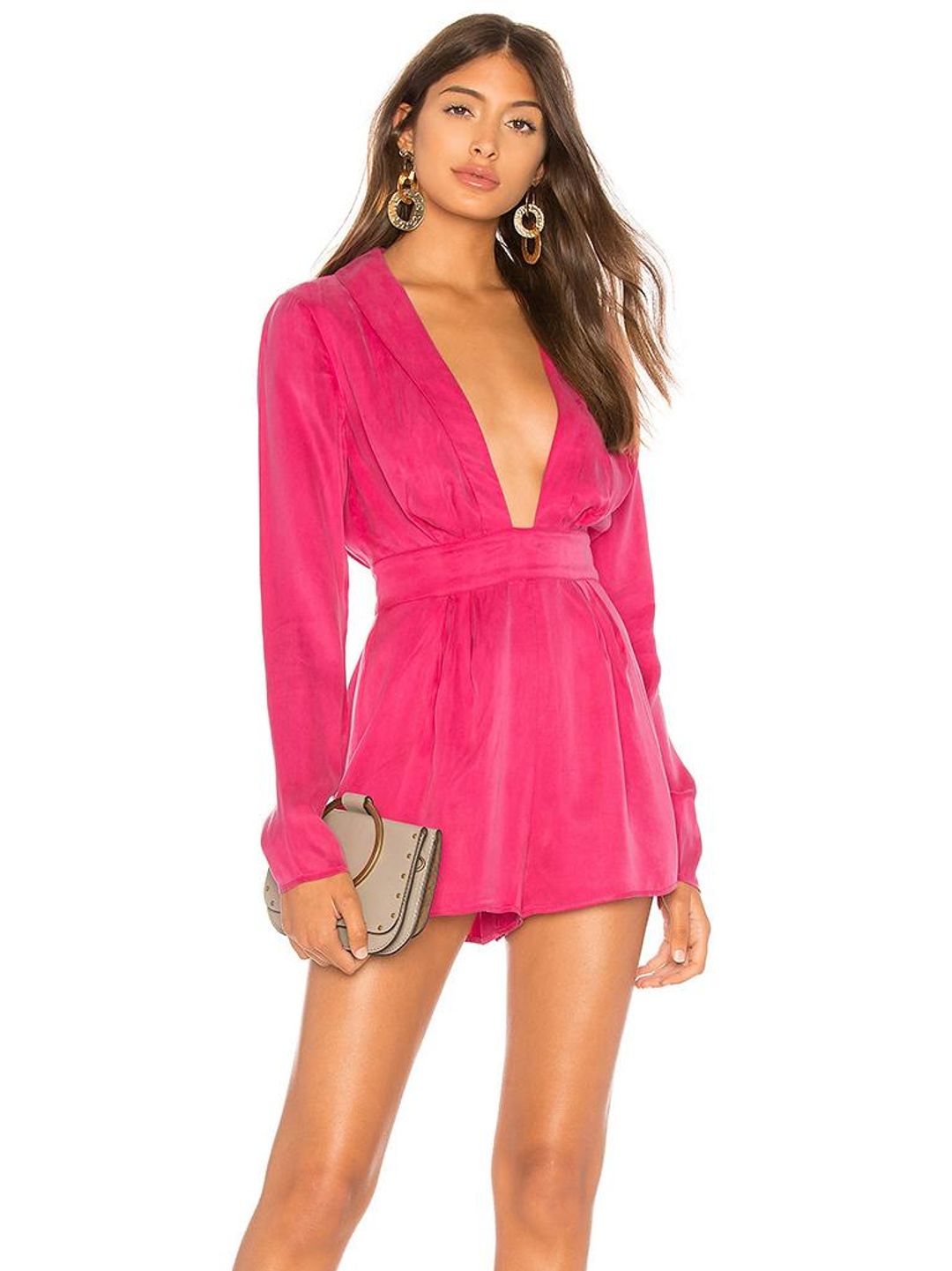 Lovers + Friends Pink Playsuit Size 10 for rent on The Volte - main image