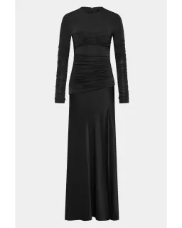 Sir the Label Alessia Draped Gown Black Size 2 / AU 10 for rent on The Volte - image 4