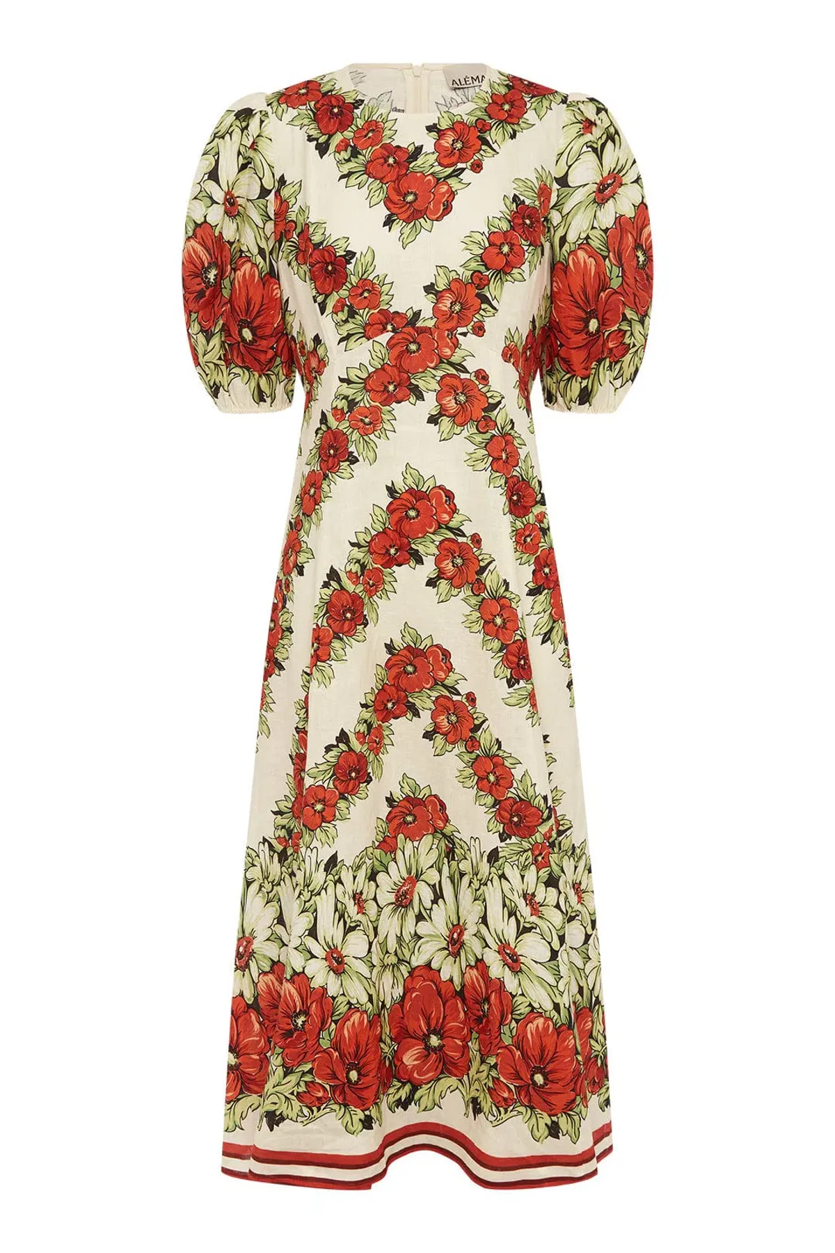 Alemais Amelie Midi Dress Floral Size AU 16 - Image 6