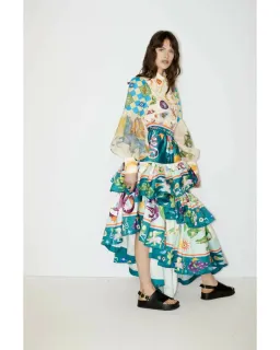 Alemais Lou Ballon Shirt and Guardian Tiered Ruffle Skirt Multi Size 14 for rent on The Volte - image 3