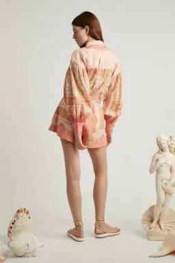 Alemais Ursula Shirt and Short Set Pink Size AU 14 for rent on The Volte - image 3