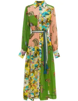 Alemais Holiday Patchwork Shirtdress Multi Size AU 16 for rent on The Volte - image 4