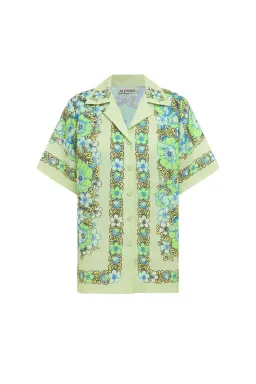 Alemais Velma Oversized Linen Shirt and Pants Set Green Floral Size AU 16 for rent on The Volte - image 6