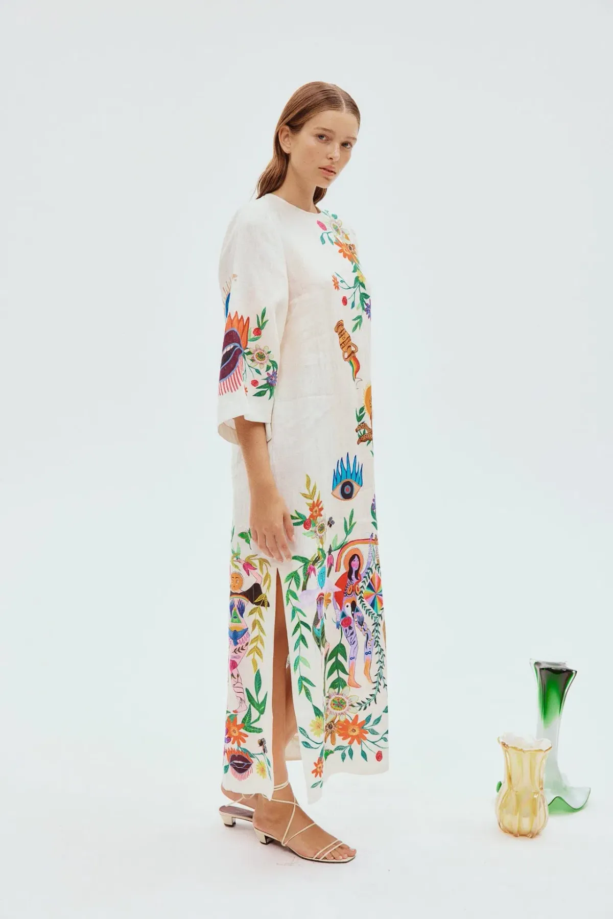 Alemais Meagan Midi Dress Print Size AU 16 - Image 2