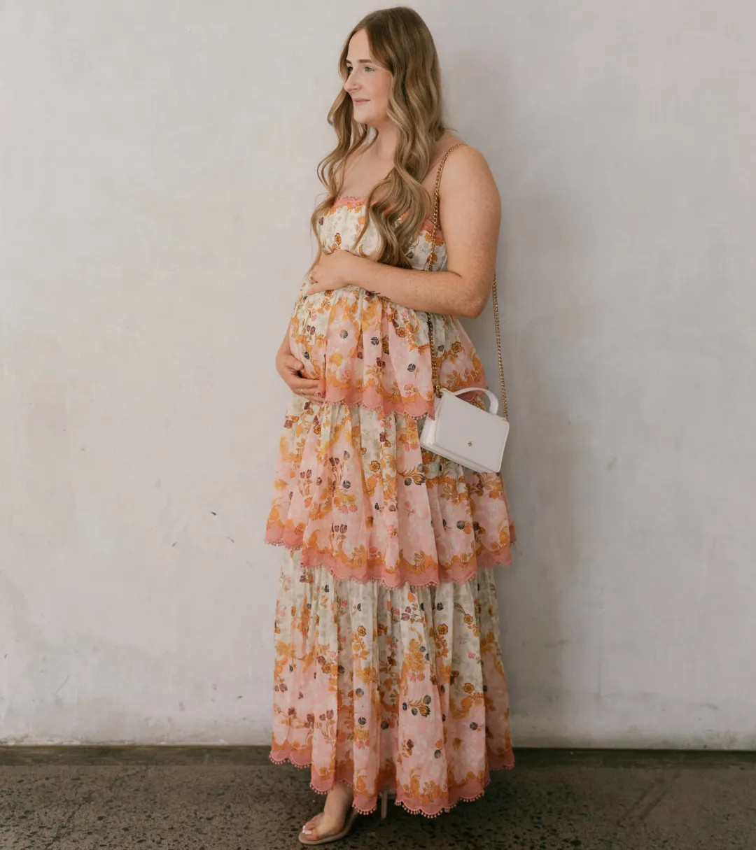 Zimmermann Laurel Frill Midi Dress Floral Size 4 / AU 12-14 for rent on The Volte - main image