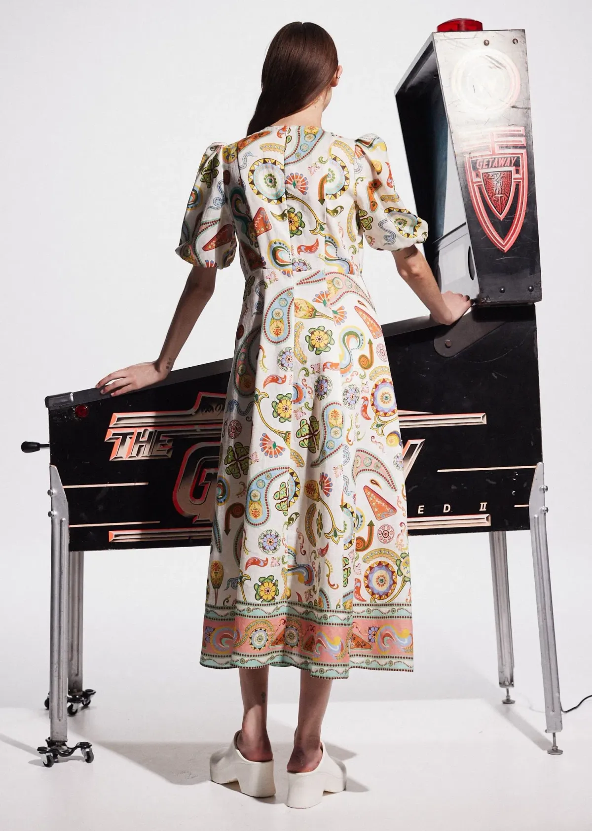 Alemais Arcade Midi Dress Multi Size AU 16 - Image 3