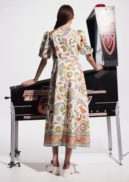 Alemais Arcade Midi Dress Multi Size AU 16 for rent on The Volte - image 3