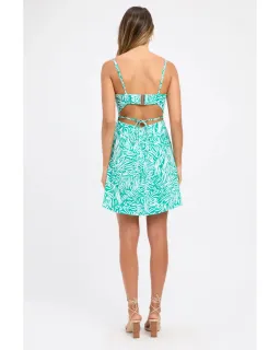 Kookai Zenni Tie Dress Green Size AU 6 for rent on The Volte - image 2