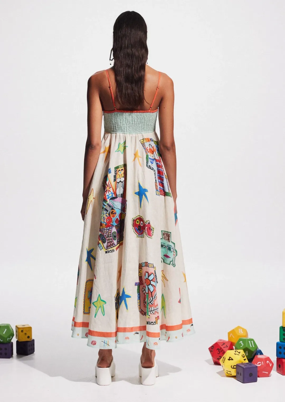 Alemais Players Midi Sundress Print Size 16 for rent on The Volte - main image