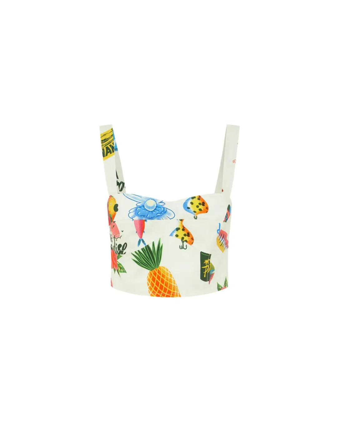 Alemais Samaki Crop Top and Pants Print Size AU 14 for rent on The Volte - main image