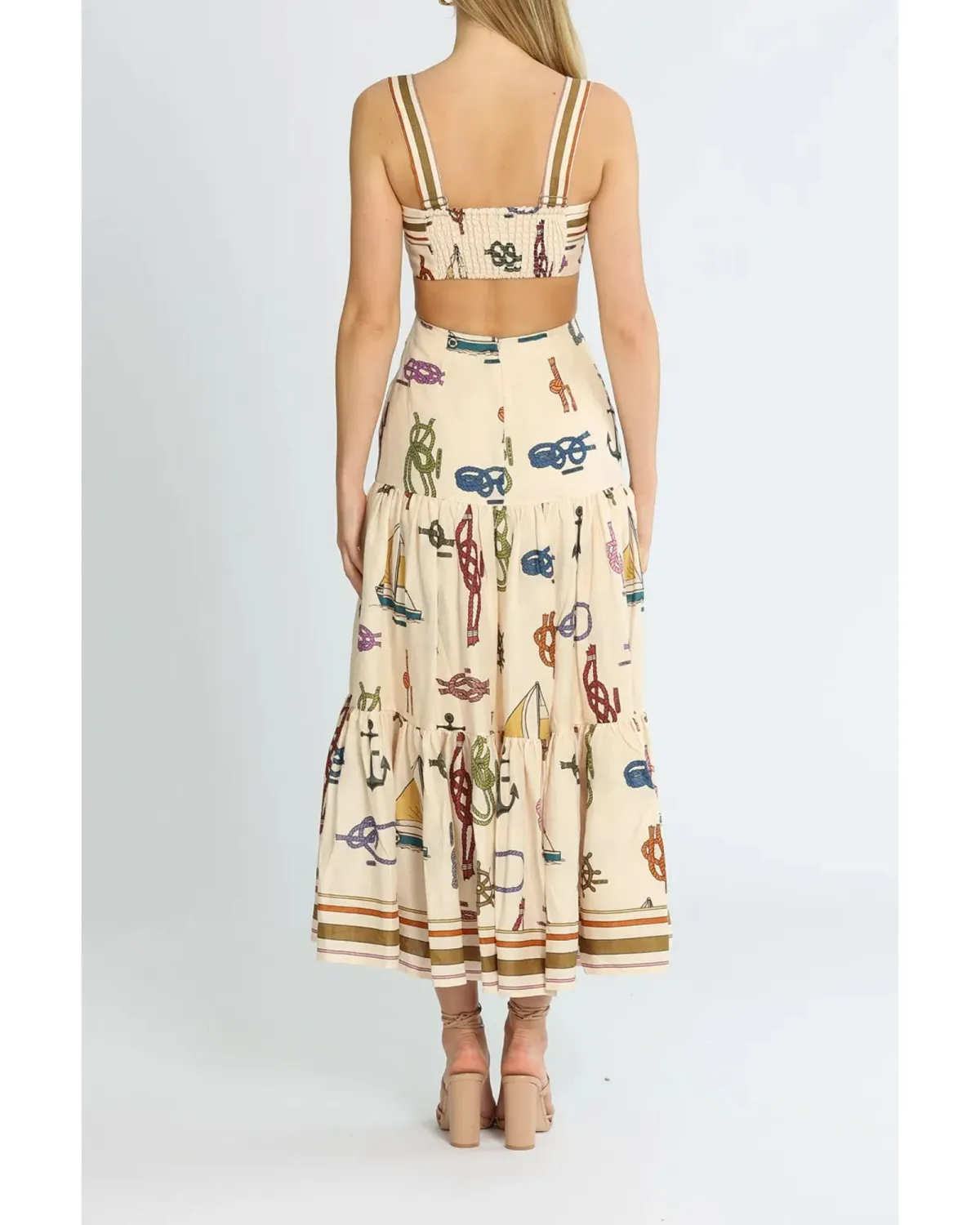 Alemais Ships Ahoy Sundress Print Size AU 12 - Image 2