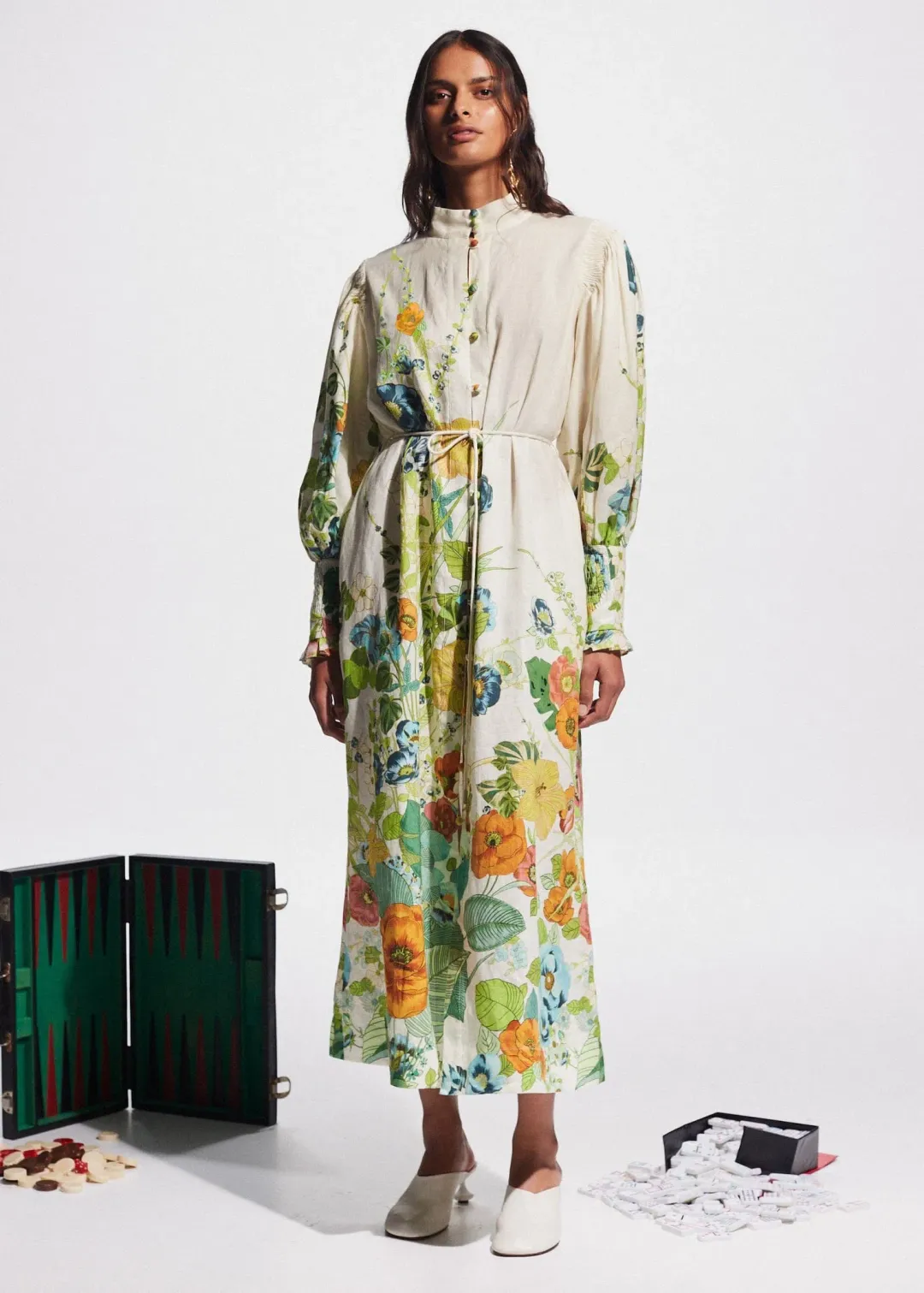 Alemais Constance Shirtdress Floral Size 16 for rent on The Volte - main image