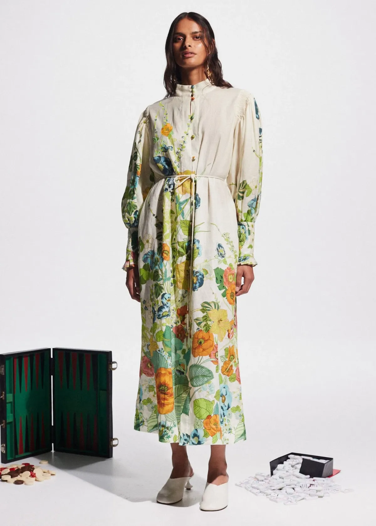 Alemais Constance Shirtdress Floral Size 16 for rent on The Volte - main image