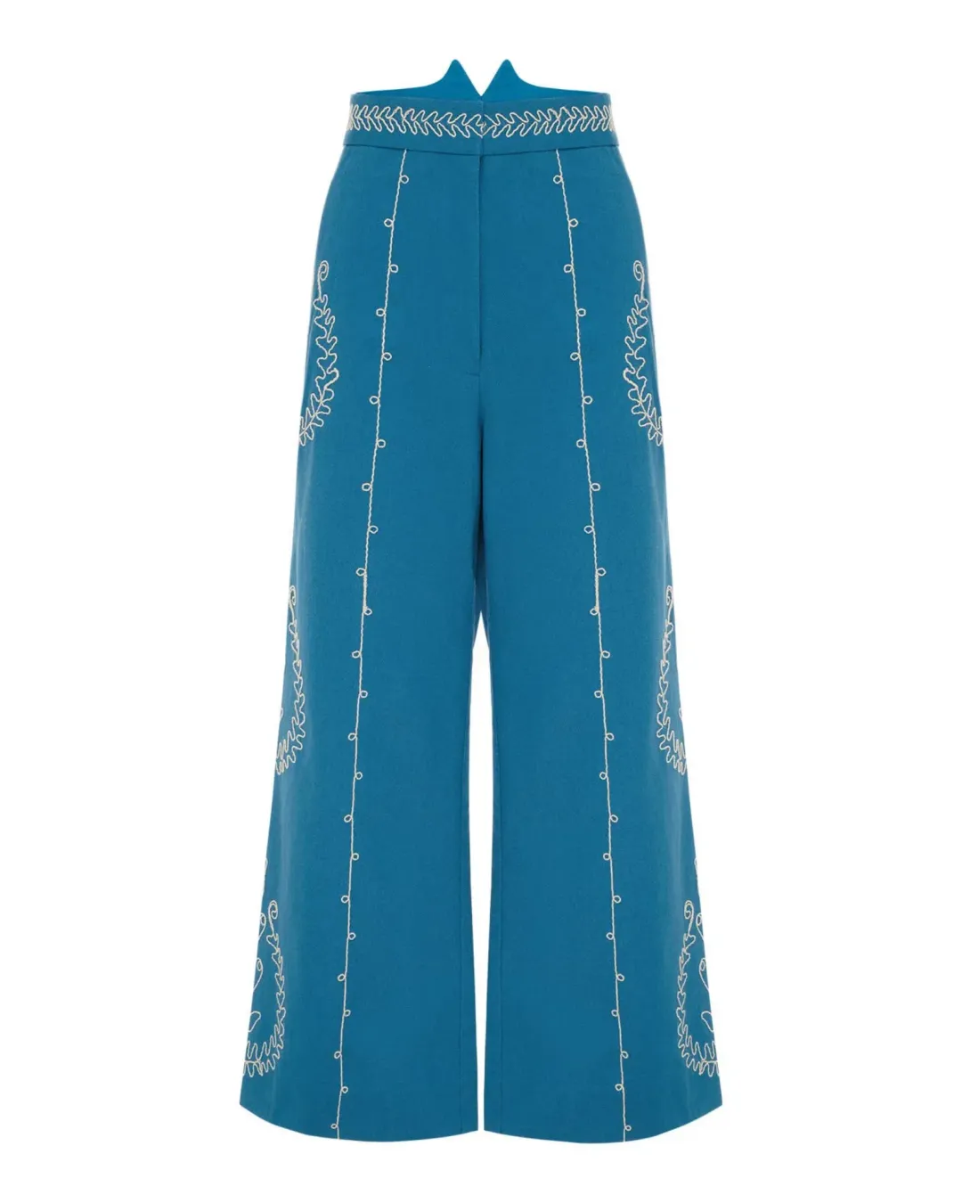 Alemais Donovan Corded Blouse and Pants Blue Size AU 16 for rent on The Volte - main image