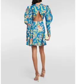 Alemais June Mini Dress Indigo Floral Size AU 16 for rent on The Volte - image 4