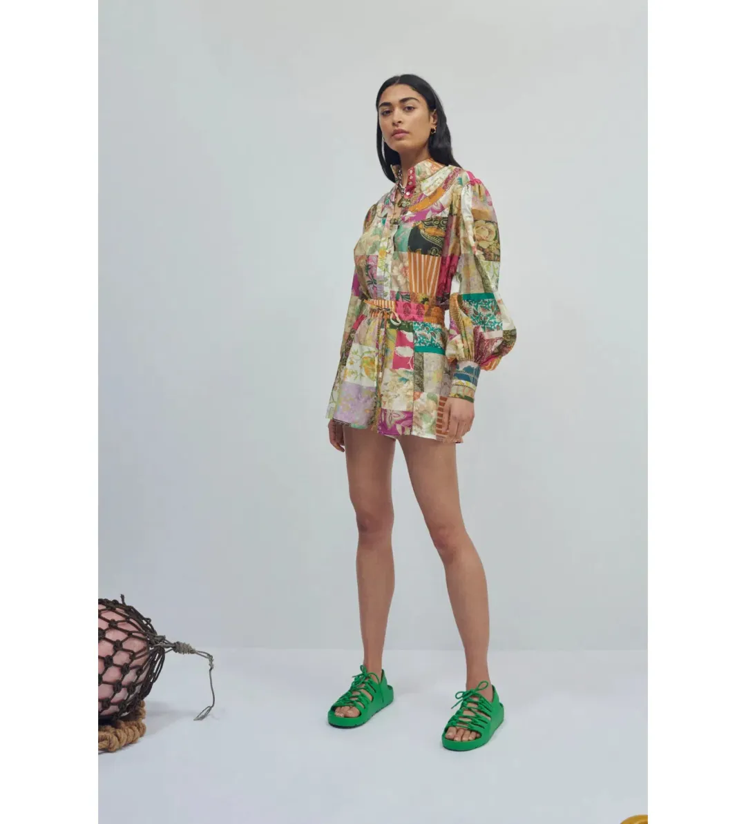 Alemais Hattie Shirt & Shorts Set Multi Size 10 for rent on The Volte - main image