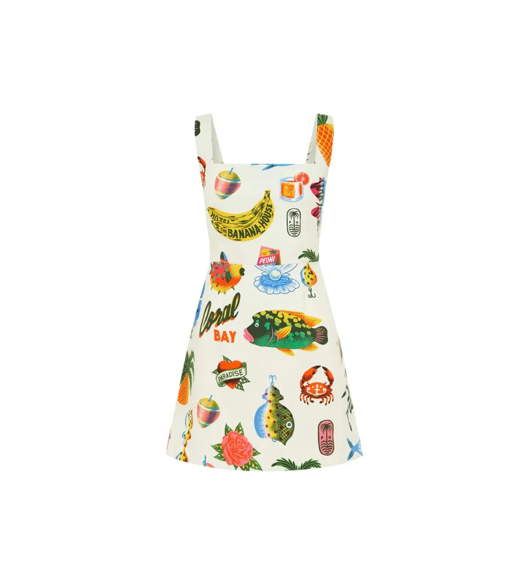 Alemais Samaki Mini Dress Multi Print Size 16 for rent on The Volte - main image