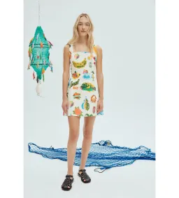 Alemais Samaki Mini Dress Multi Print Size 16 for rent on The Volte - image 1