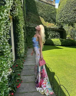 Leo Lin Imogen Gown Jardin Print Multi Size 8 for rent on The Volte - image 6