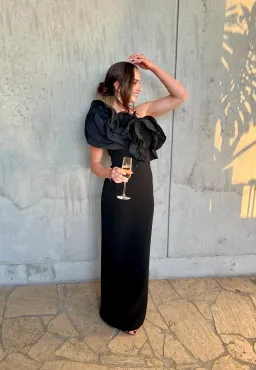 Rebecca Vallance Ella Gown Black Size 6 for rent on The Volte - image 1