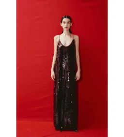 Alemais Geanie Sequin Gown In Chocolate Size 14 for rent on The Volte - image 1
