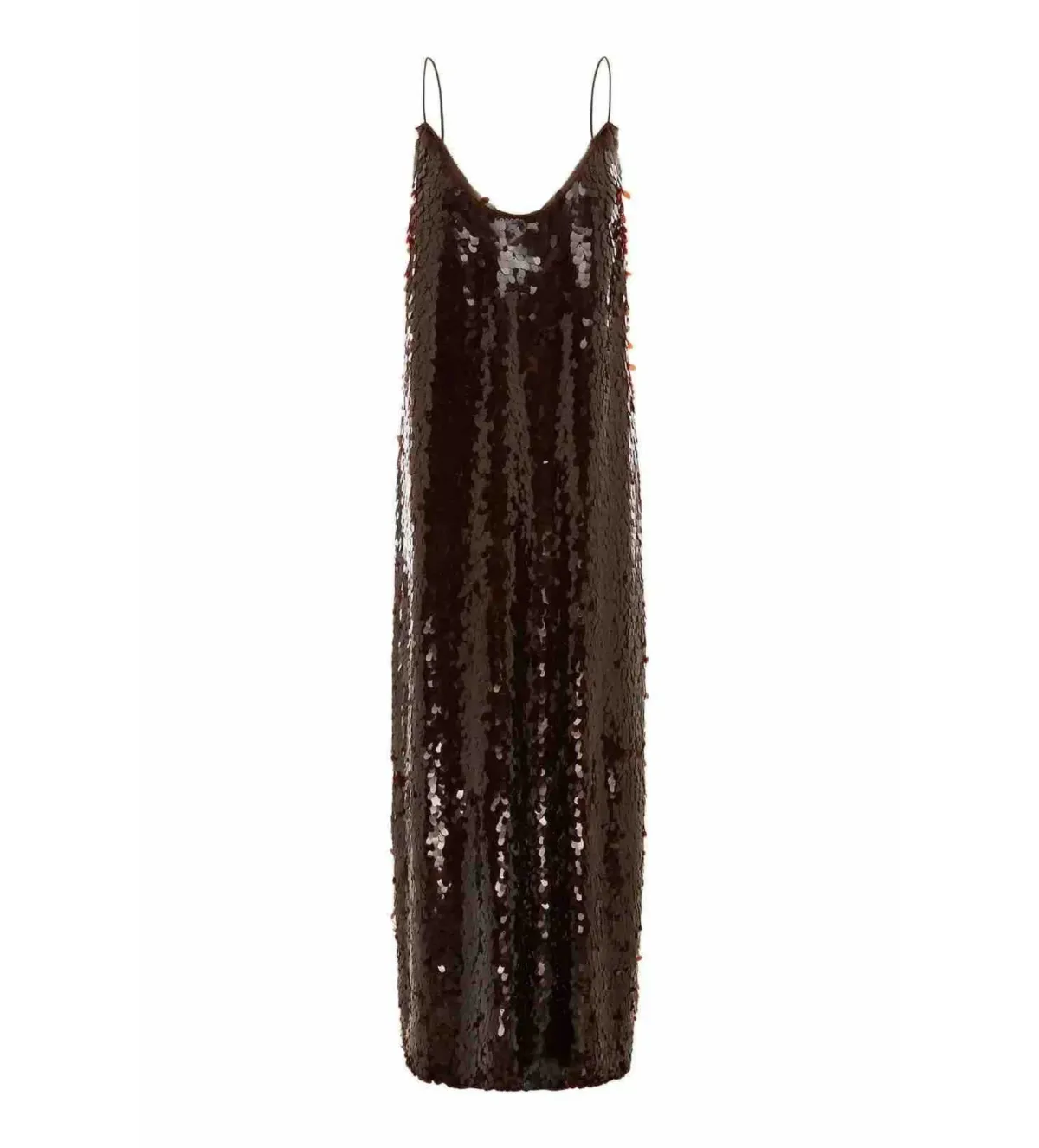 Alemais Geanie Sequin Gown In Chocolate Size 14 - Image 3