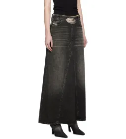 Diesel De-Pago-S3 Denim Maxi Skirt 2 Black Size 10 for rent on The Volte - image 2