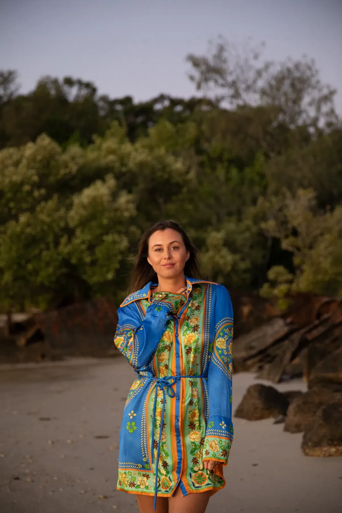 Alemais Linda Mini Dress Multi Floral Size 16 - Image 9