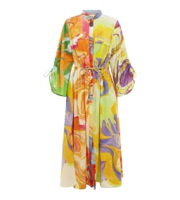 Alemais Luca Midi Shirt Dress Multi Size 16 for rent on The Volte - image 5