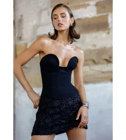 Arcina Ori Frida Bustier Top Black Size 8 for rent on The Volte - image 3