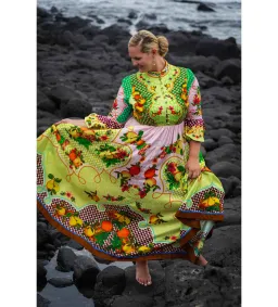 Alemais Lemonis Jacquard Midi Dress Multi Print Size 16 for rent on The Volte - image 4