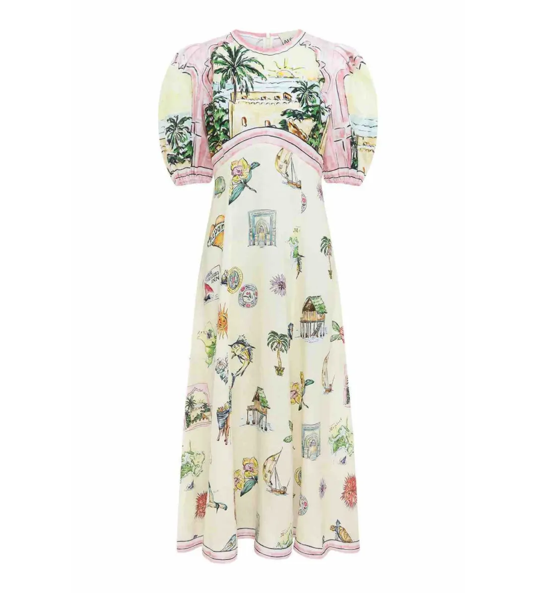 Alemais Sunset Midi Dress Print Size 16 for rent on The Volte - main image