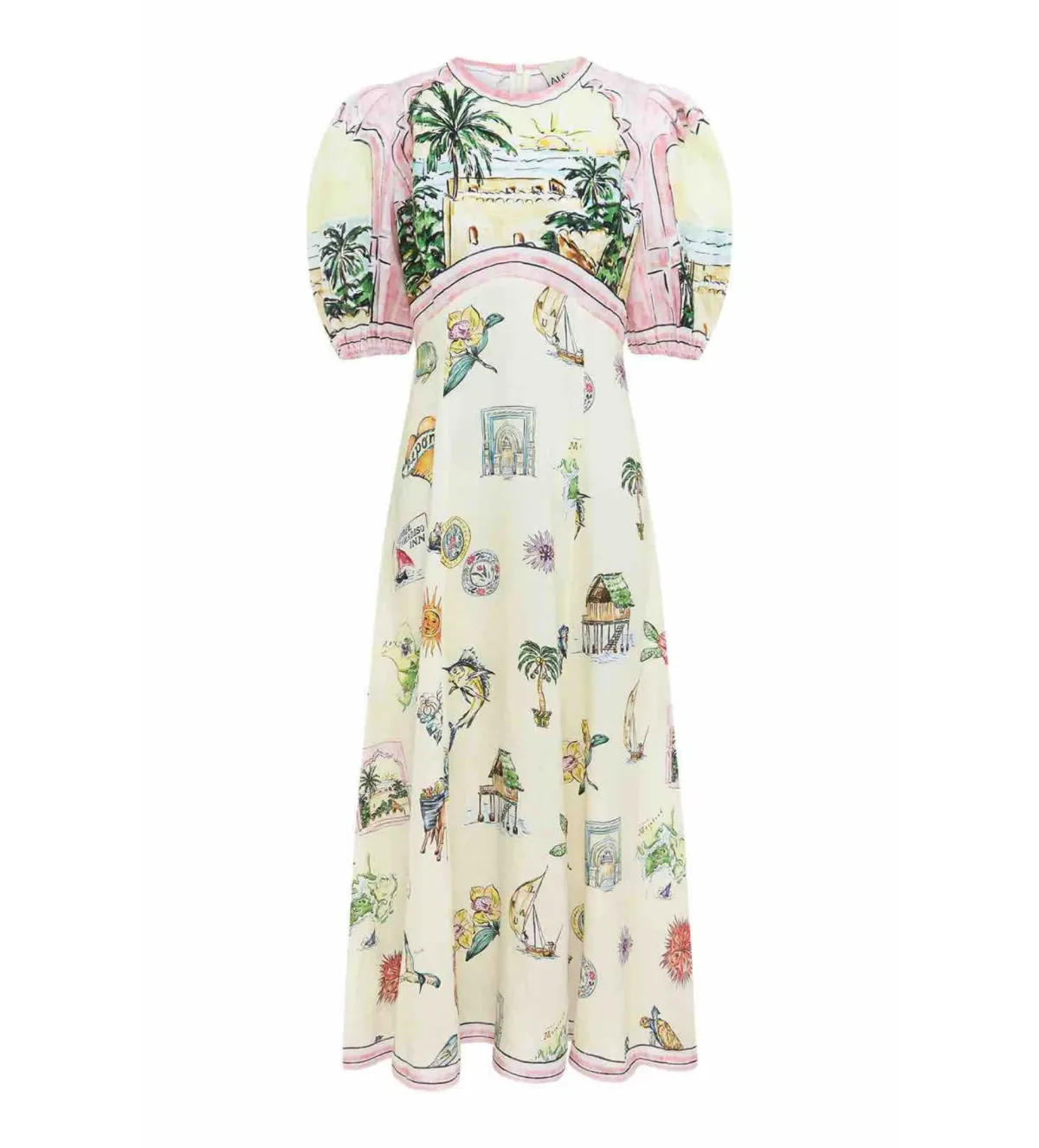 Alemais Sunset Midi Dress Print Size 16 - Image 5