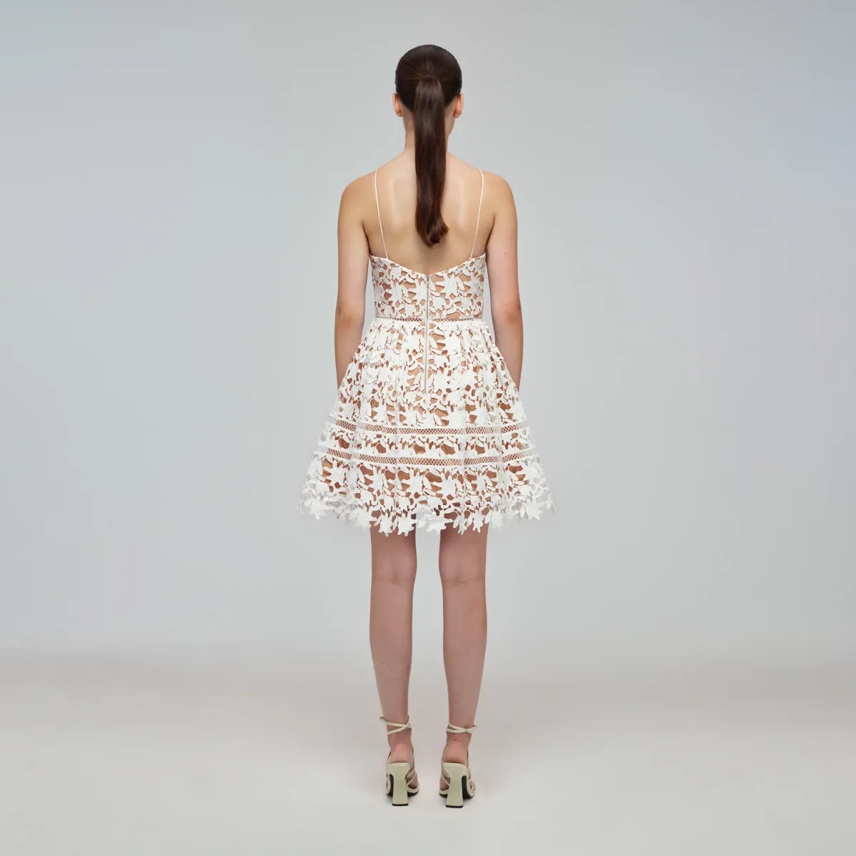 Self Portrait Mini Azalea Dress White Size 14 - Image 2