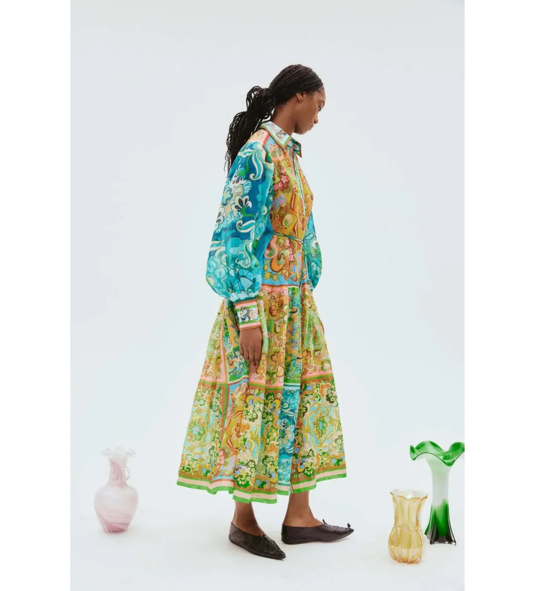Alemais Dreamer Shirtdress Multi Size 16 for rent on The Volte - main image