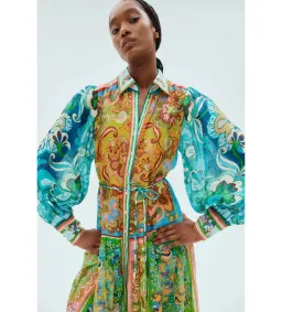 Alemais Dreamer Shirtdress Multi Size 16 for rent on The Volte - image 2