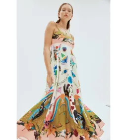 Alemais Evergreen Sundress Print Size 16 for rent on The Volte - image 4