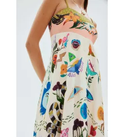 Alemais Evergreen Sundress Print Size 16 for rent on The Volte - image 3