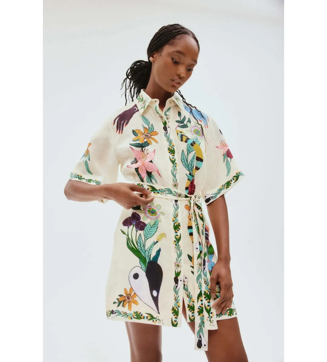 Alemais Meagan Mini Dress Print Size 16 for rent on The Volte - main image